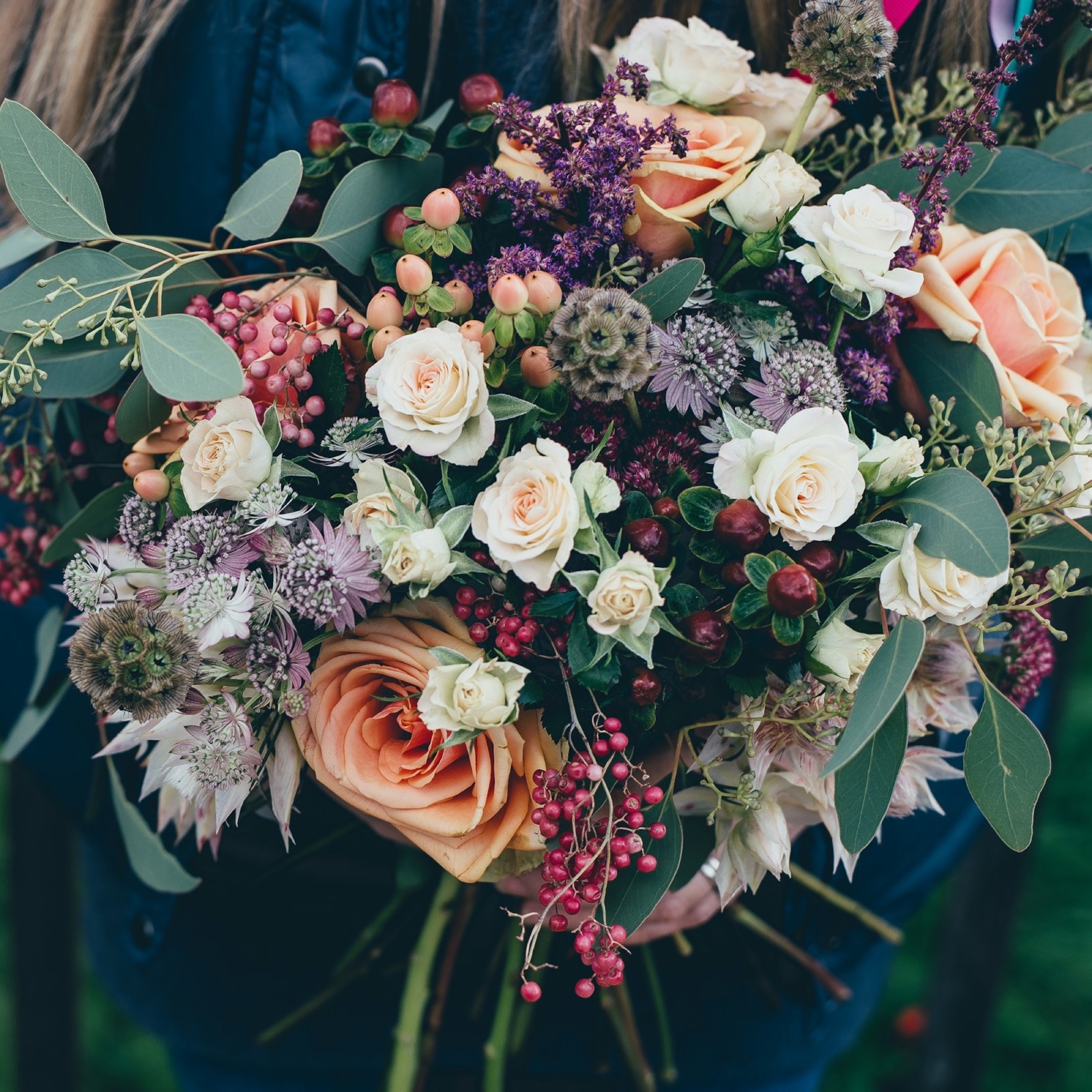 Hand-tied garden bouquet by Chris-Dian Florist
